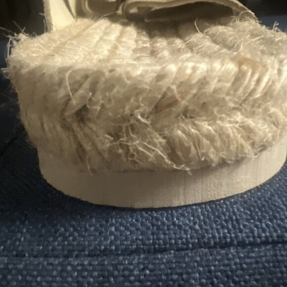 Bio Bio Beige Suede Leather Slide Buckle Espadrilles Sandals Sz US 9.5 - NEW - Picture 12 of 13